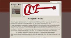 Desktop Screenshot of campbellsmusic.com